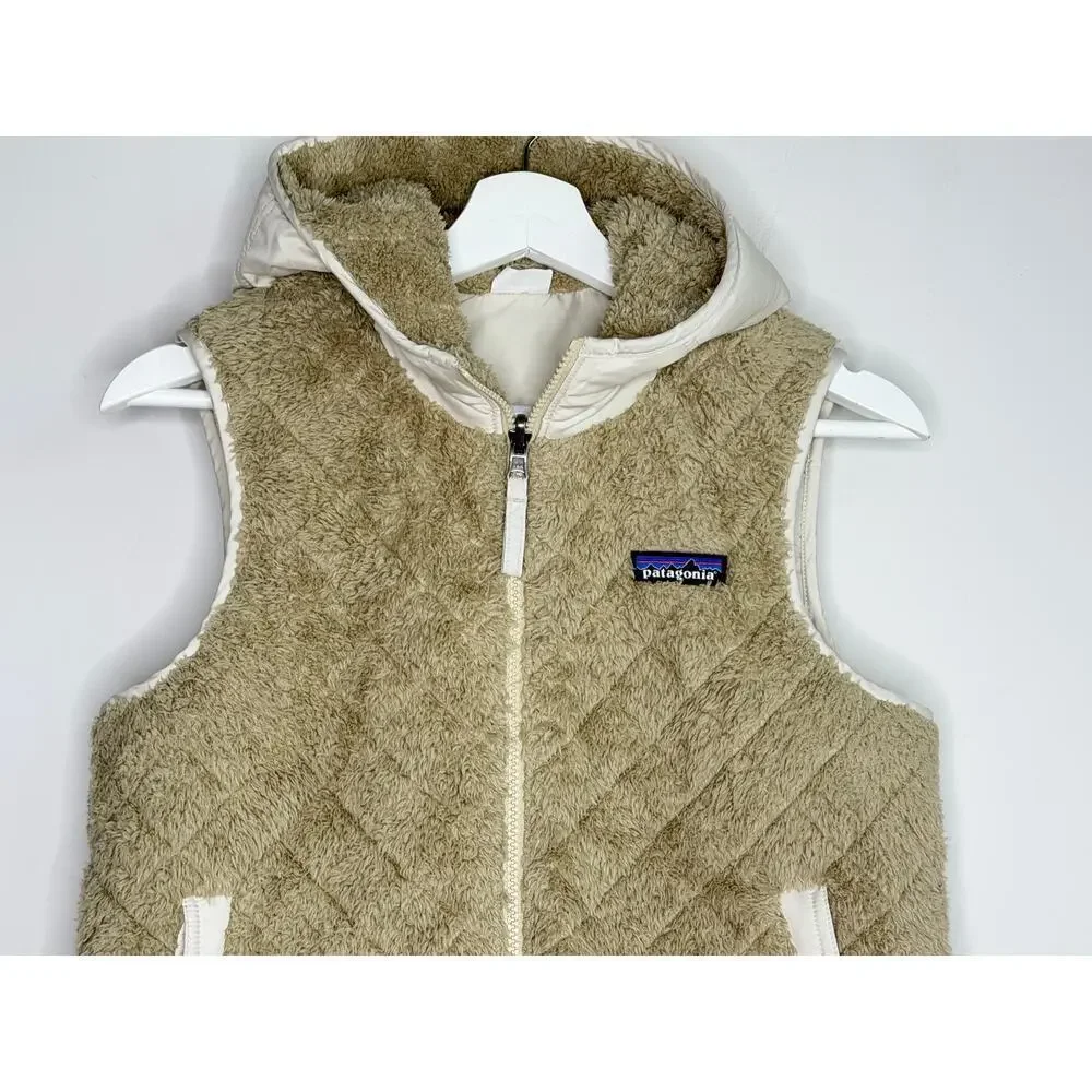 Patagonia Los Gatos Full Zip Reversible Hooded Jacket Beige Cream Womens Size XS - Picture 10 of 10